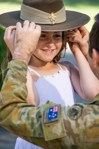 Child with hat